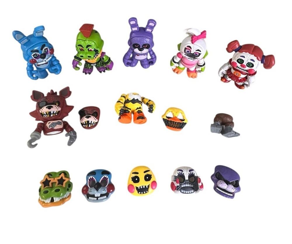 FNAF Snap Lot of Figures And Pieces Funko Five Nights At Freddy's